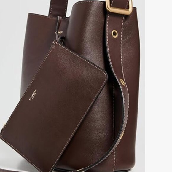 2025 updated Coach Bleecker Bucket Bag in Maple - Picture 14 of 15